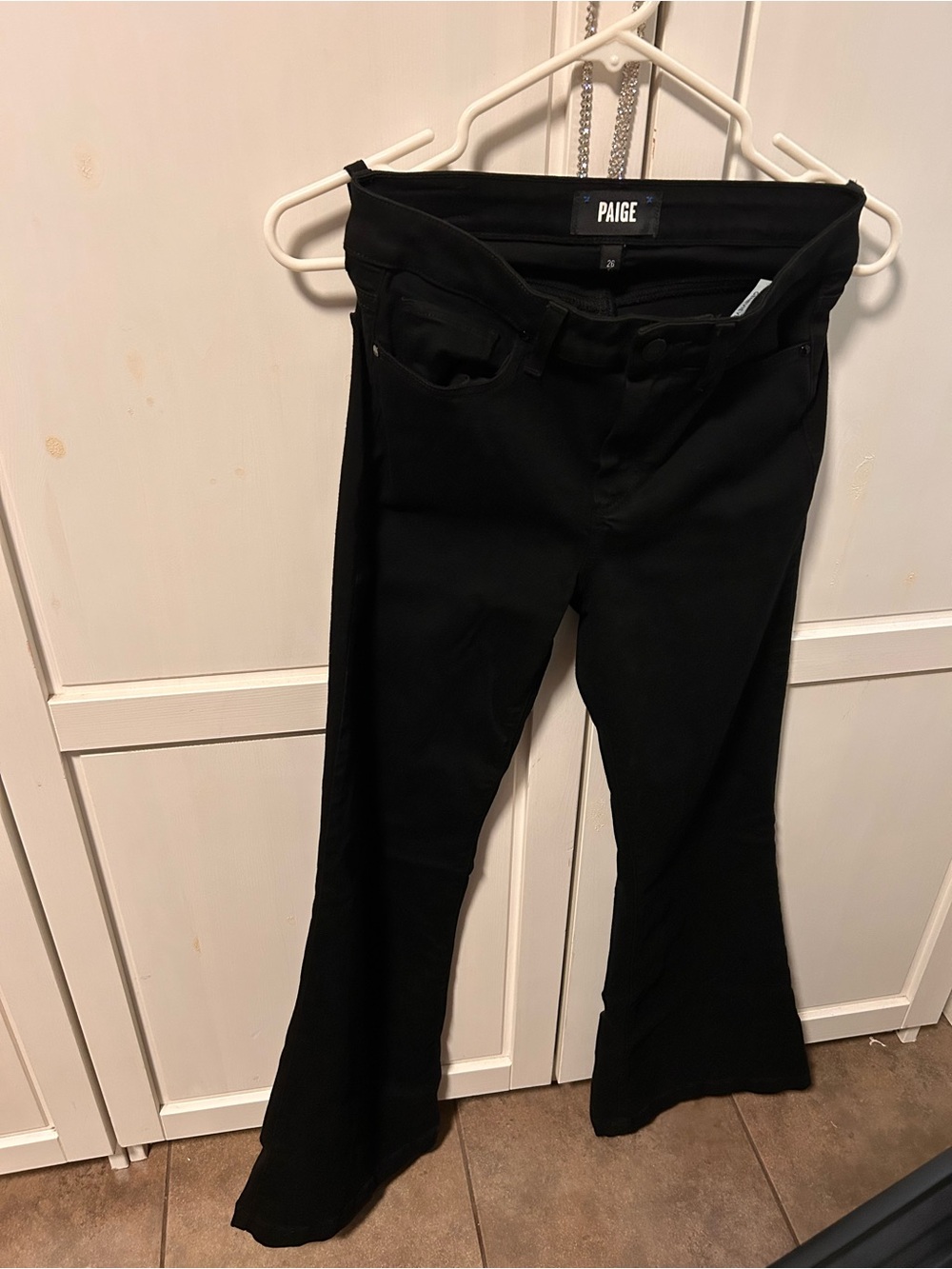 Paige Genevieve black wide leg jean